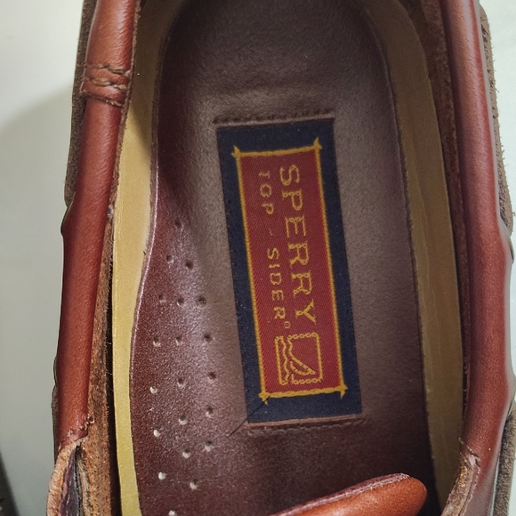 Sperry Men's Rich Brown Leather Boat Shoes - Picture 3 of 4